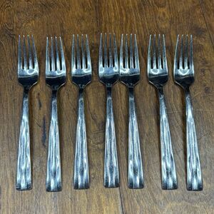 Oneida‎ Camden Stainless Flatware 7 Dinner Forks 7 7/8” USA Glossy Dinner Forks